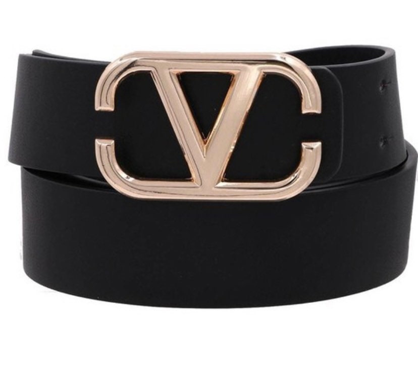 V Buckle Fashion Belt
