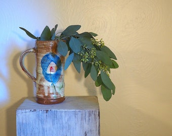 Vintage earthenware jug/vase by Jane Bowen - shipping included!!