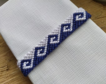 Brazilian bracelet with Greek waves motif