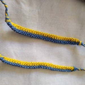 Bracelets macramé aux couleurs du drapeau Ukrainien image 3