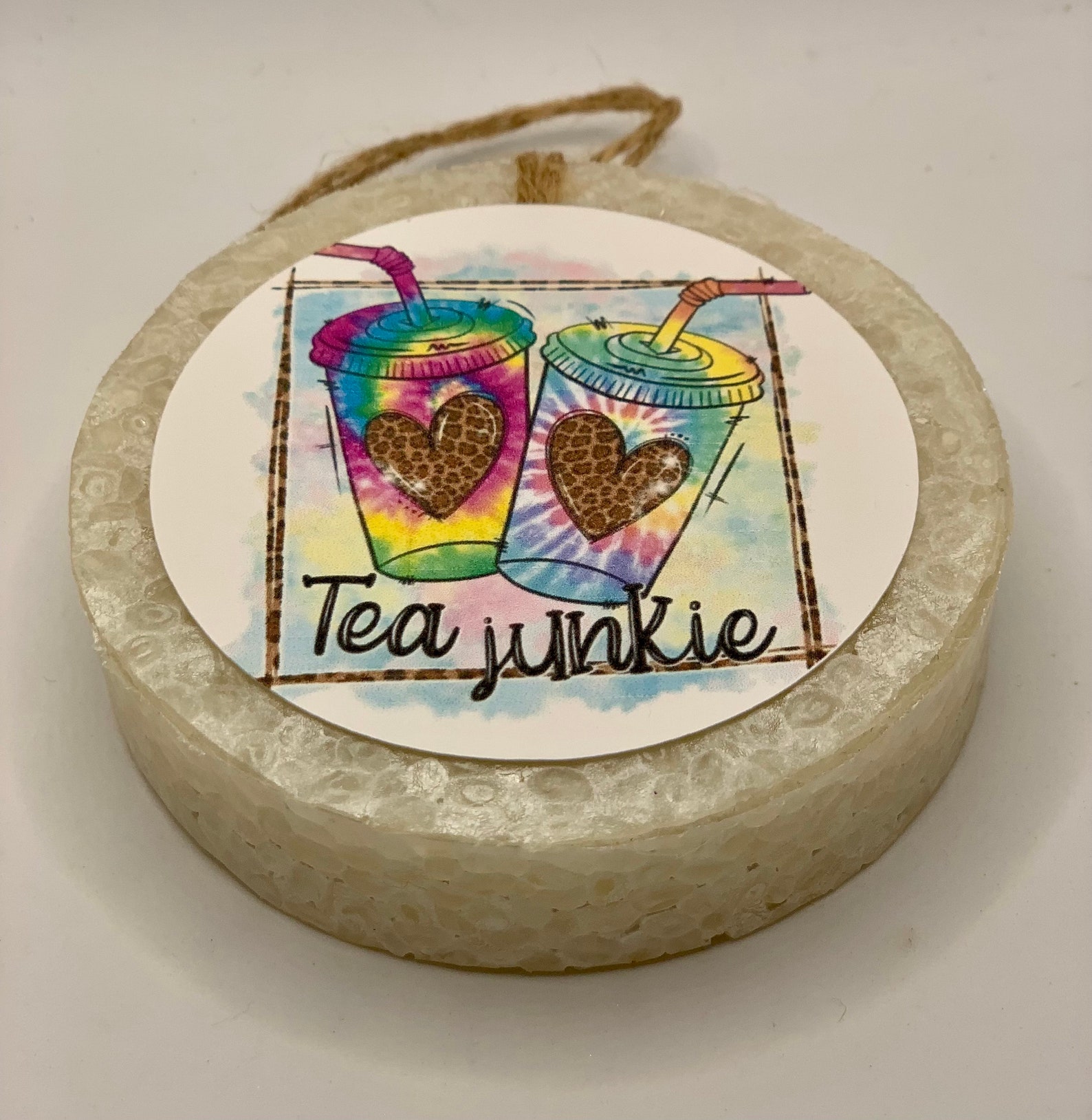 Loaded Tea Junkie Car Freshie Country Car Freshener Round Etsy