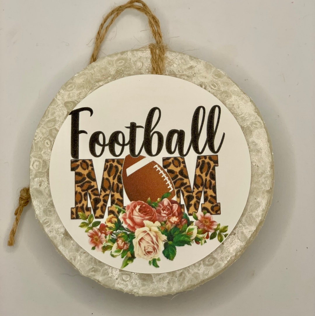 Football Mama Car Freshie Country Car Freshener Round Car Etsy