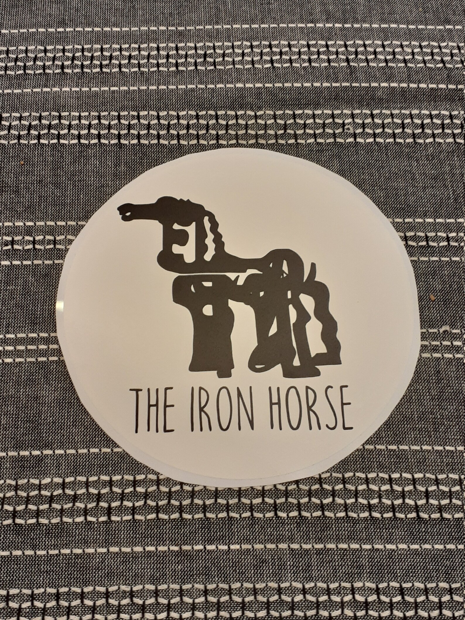 The Iron Horse Decal Etsy