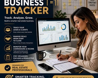 Real Estate Agent | Pipeline, Leads, Closed Deals tracker (Google Sheets)