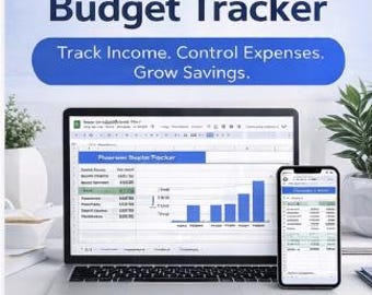 Freelancer Budget Tracker | Income Expense Savings Dashboard (Google Sheets)