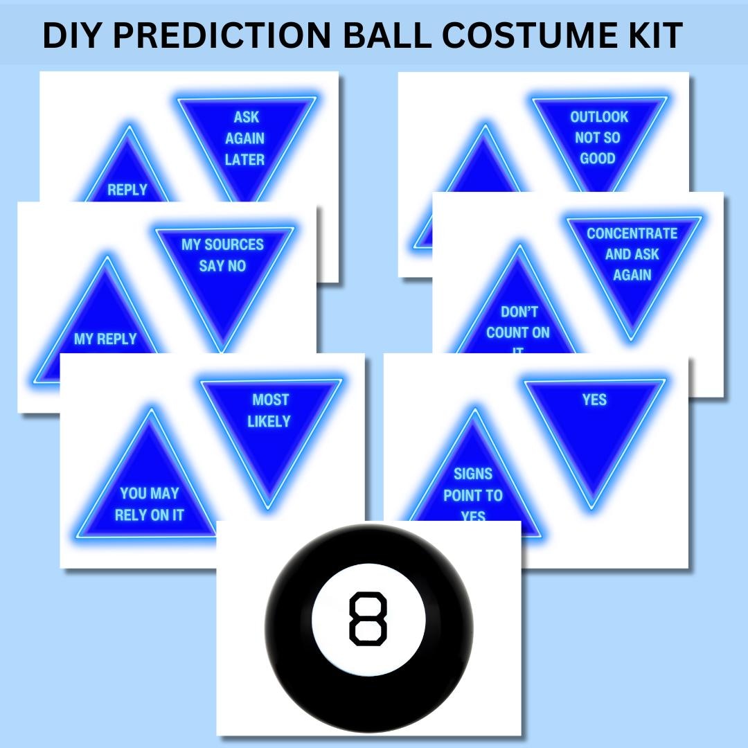 DIY Costume Set: Prediction Ball, Arcade Fun, Weather Themes for All ...