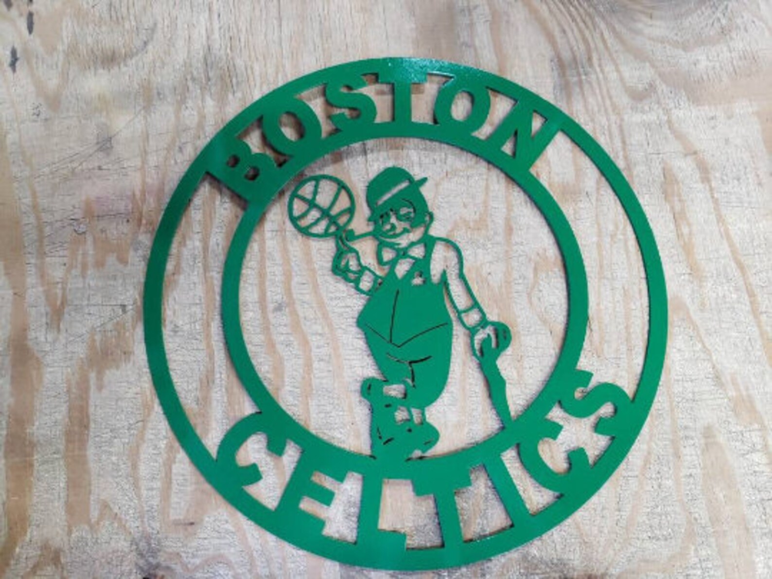 Boston Celtics Metal Sign Etsy