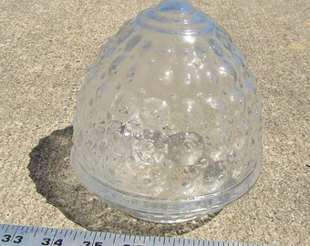 vintage clear glass lamp shade