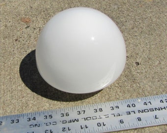 vintage glass round lamp shade/ ceiling fixture shade