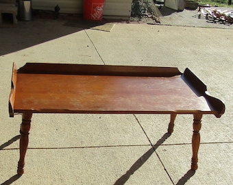 vintage coffee table/ mid century table/ maple table