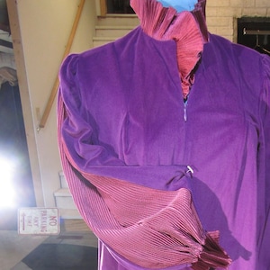 vintage purple long robe