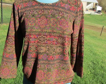 vintage  blouse size  petite med