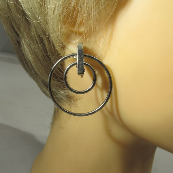 vintage hoop clip earrings