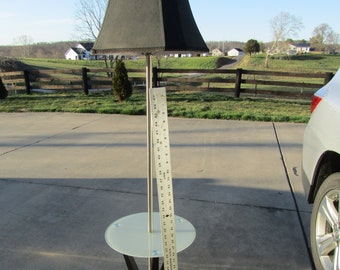 vintage floor table lamp/ glass lamp