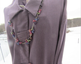 women's purple vintage suit size 14 petite