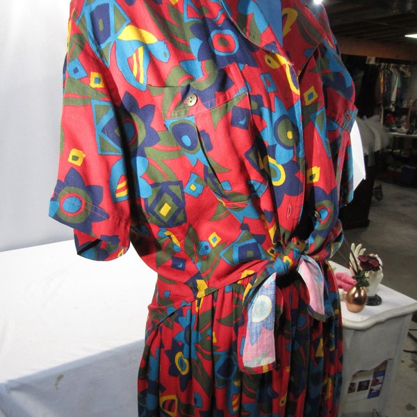 vintage suit/rayon skirt set size med