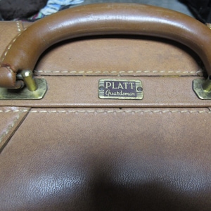vintage Platt leren koffer