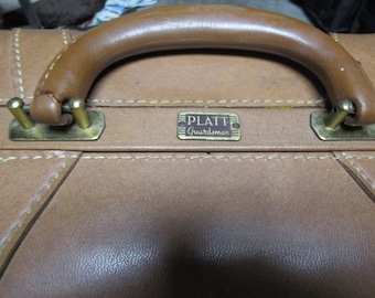 vintage Platt leather suitcase