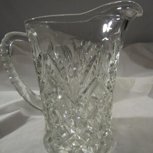 vintage crystal pitcher