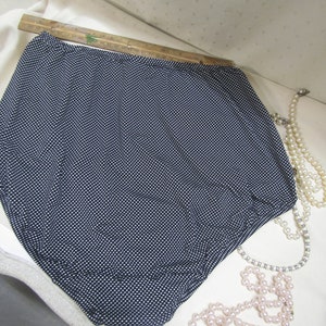 vintage nylon panties size 9 polka dot panties