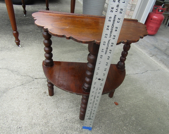 Vintage Half Wall Table Coffee Table Wood Table Etsy