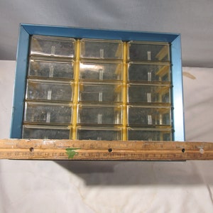 organizer in metallo vintage 12 cassetti