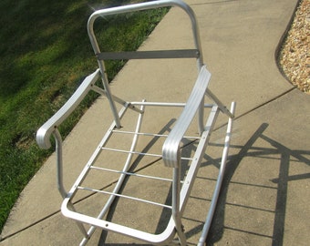Silla de jardín rockin vintage/silla de aluminio