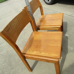 vintage Buckstaff chairs all wood chairs