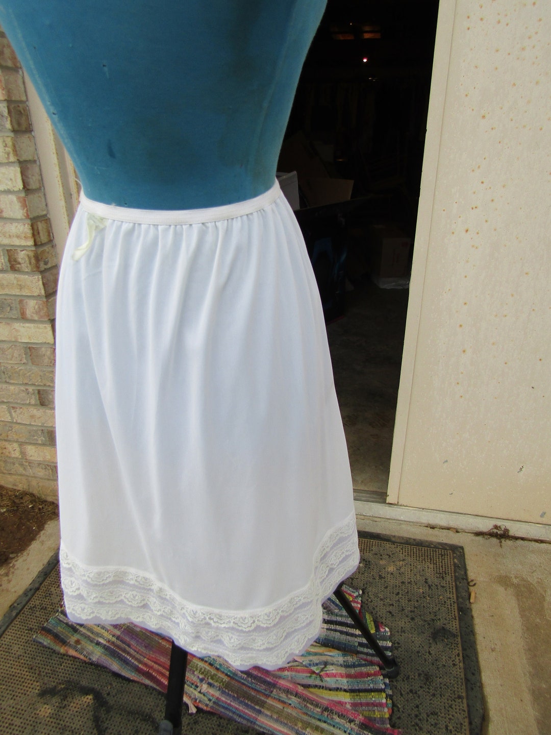 Vintage Cream Half Slip Size X Large Etsy