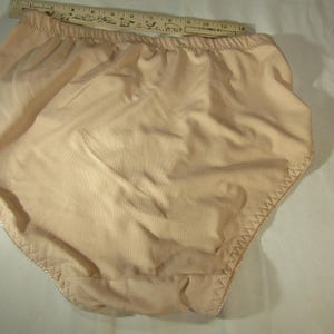 vintage tan cotton/polyester panties size xxl