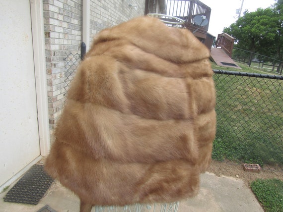 vintage custom made mink wrap - image 2