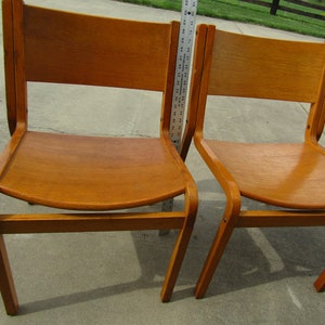 vintage mid century oak chairs, wood chairs