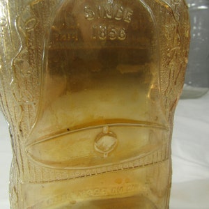 vintage glass bottles/ golden wedding bottle/milk bottle