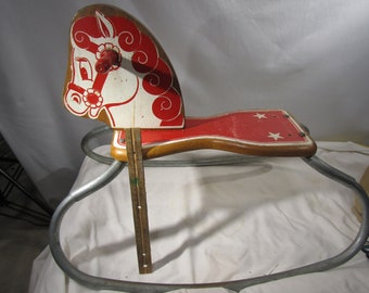vintage pony rocking chair
