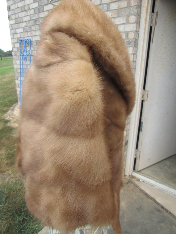 vintage custom made mink wrap - image 3