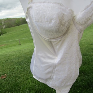 vintage white body suit 38b