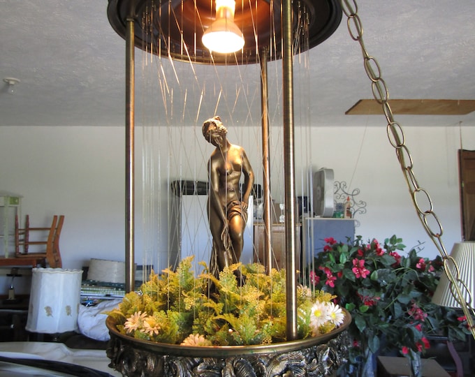 Vintage HANGING Rain Fall Lamp, Art Deco Lamp, Water Lamp - Etsy