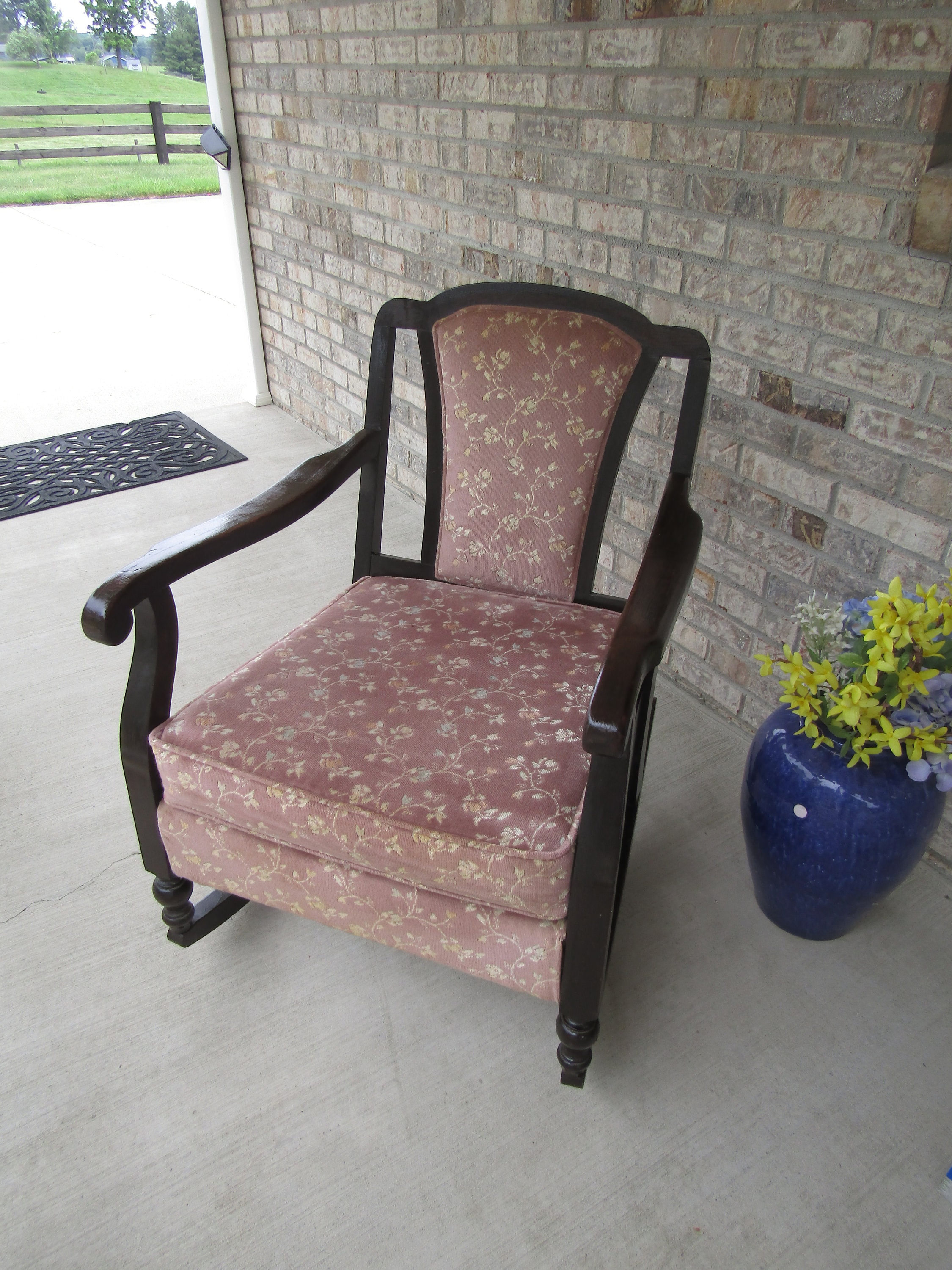 Vintage Farmhouse Rocking Chair kroehler Rocker Etsy