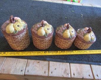 ensemble de boîtes de fruits vintage