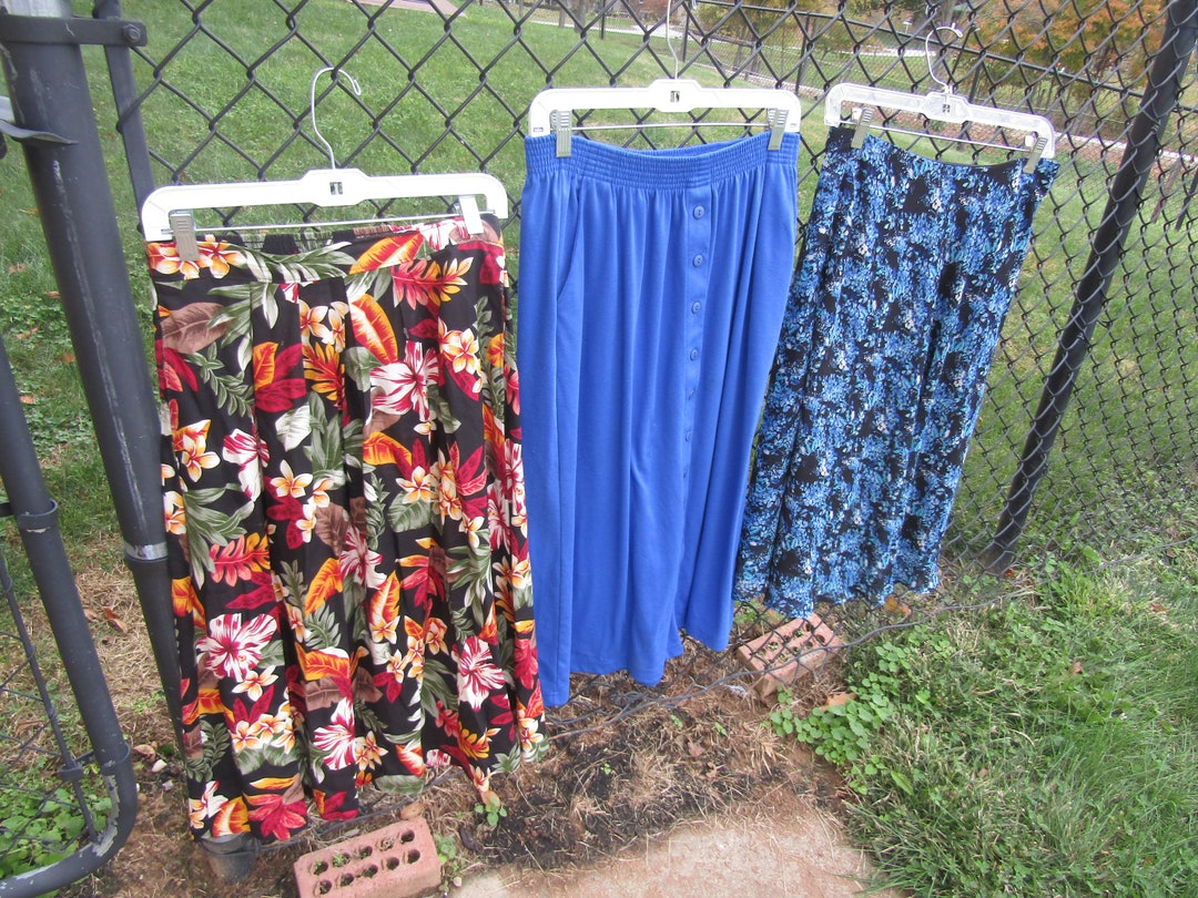 3 Vintage Long Skirts Size 8 Small - Etsy