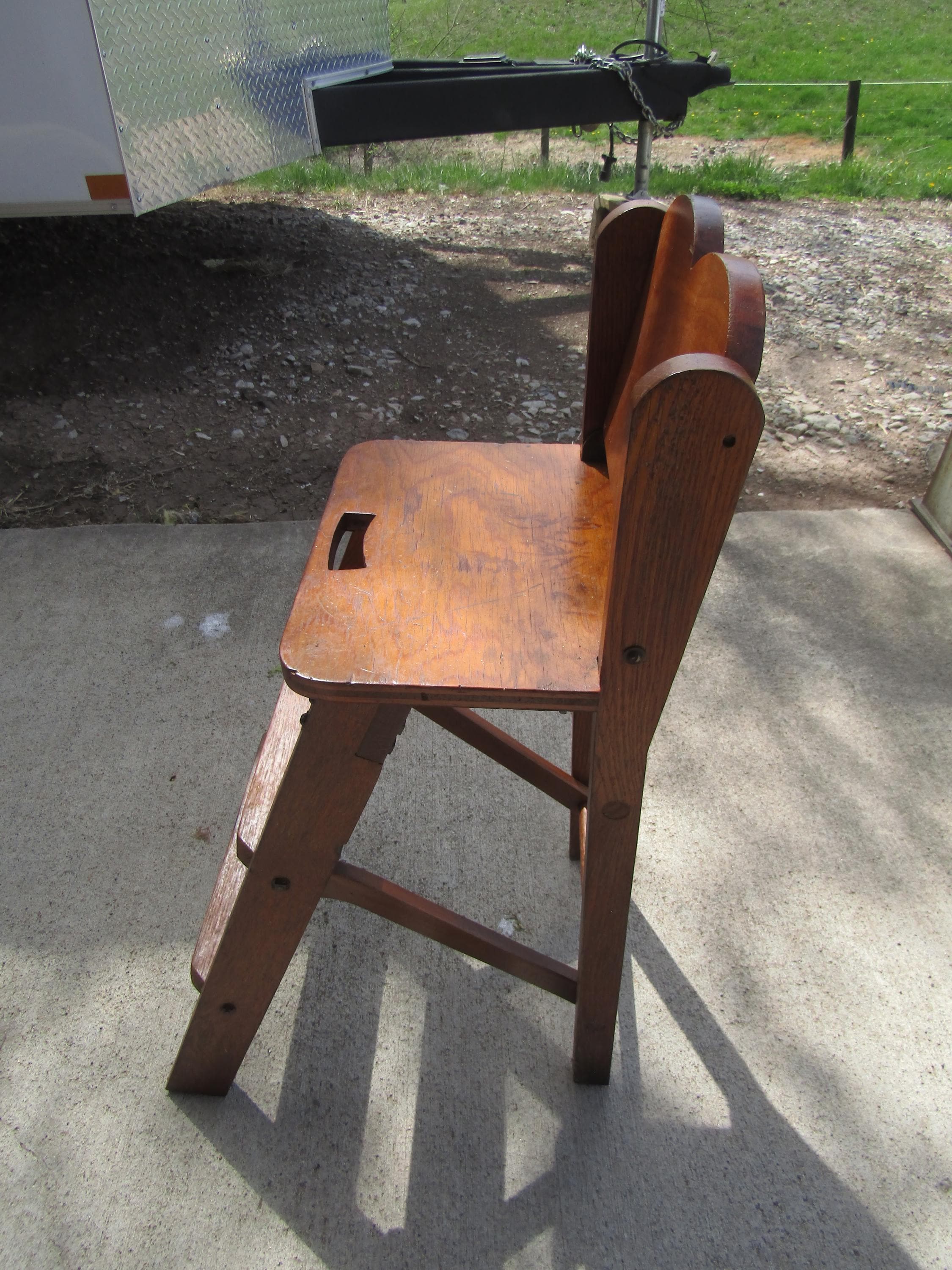 Vintage Step Stool With Seat - Etsy