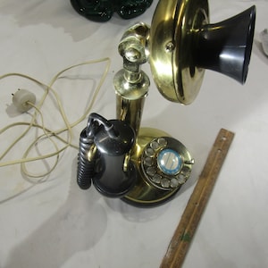 vintage desk top phone/ candlestick phone