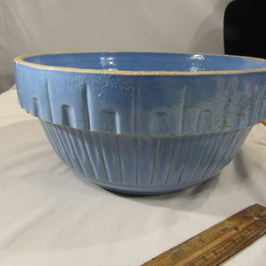 vintage blauer Tontopf
