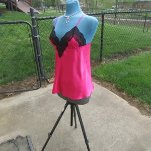 vintage Victoria secret nightgown size med/ pink canisole