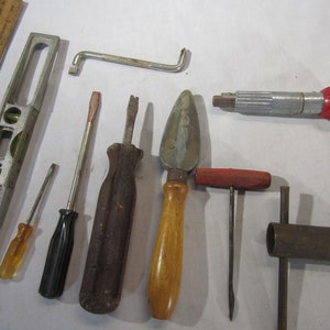 vintage tools/ screw drivers/level/misc tools