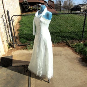 vintage  boned prom dress size med