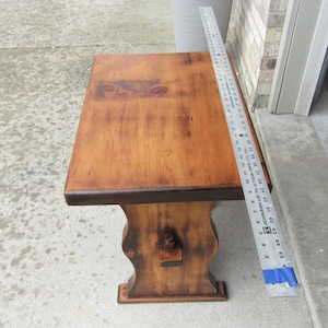 Vintage wood farmhouse coffee table, end table,living room table