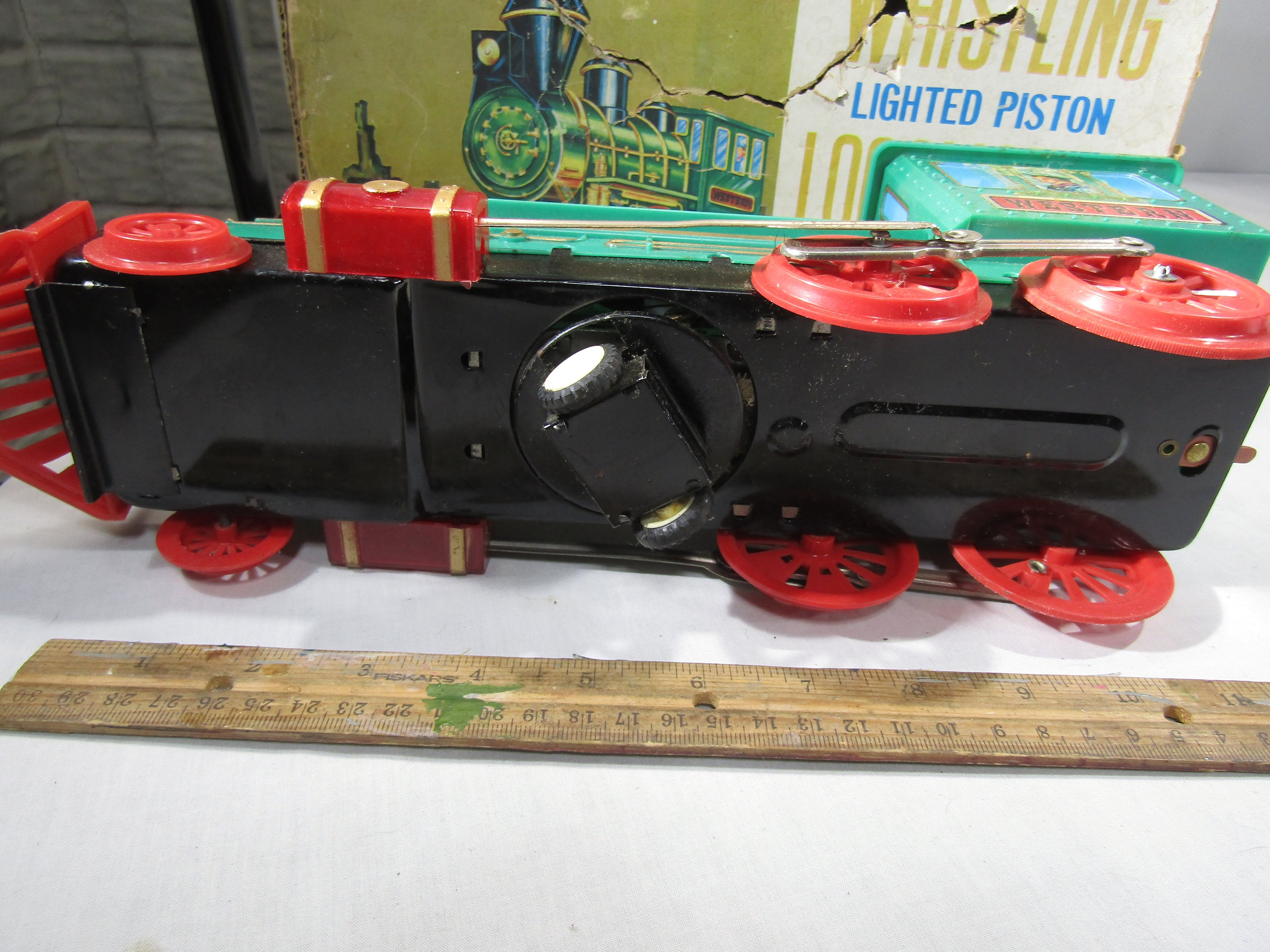 珍品]MARX Toys WHISTLING SPACE TOP SET コマ ブリキ 1950年代 当時物