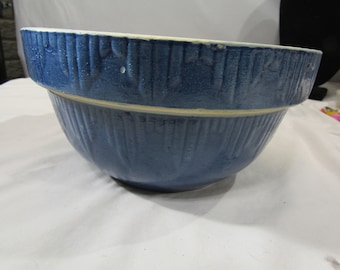 vintage blue crock