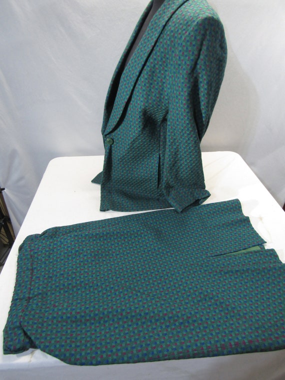 Pendleton vintage suit / 80ish short skirt suit/ … - image 2